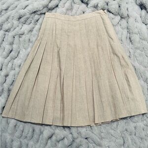 Apostrophe Cream A-Line Skirt